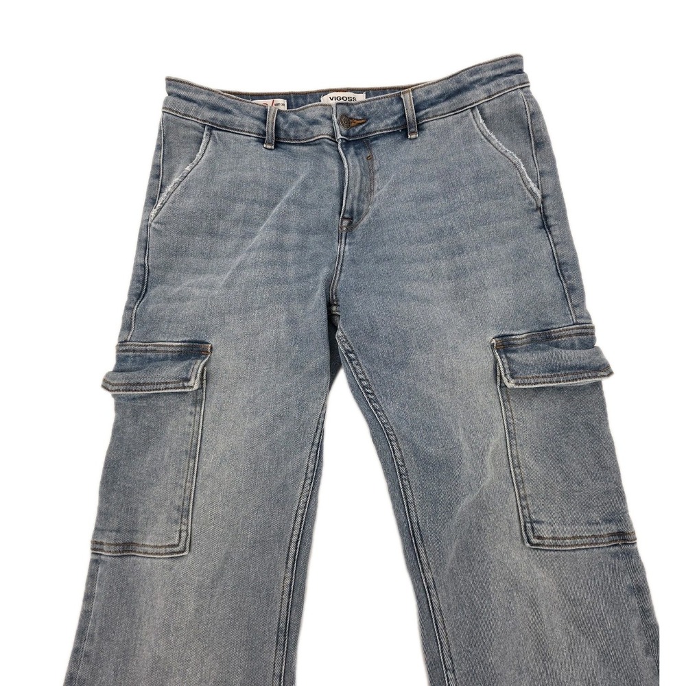 VIGOSS Jagger Boot Cut Jeans Women 30 Cargo Stretch Waist 32, Inseam 30.5 Denim - Picture 2 of 12